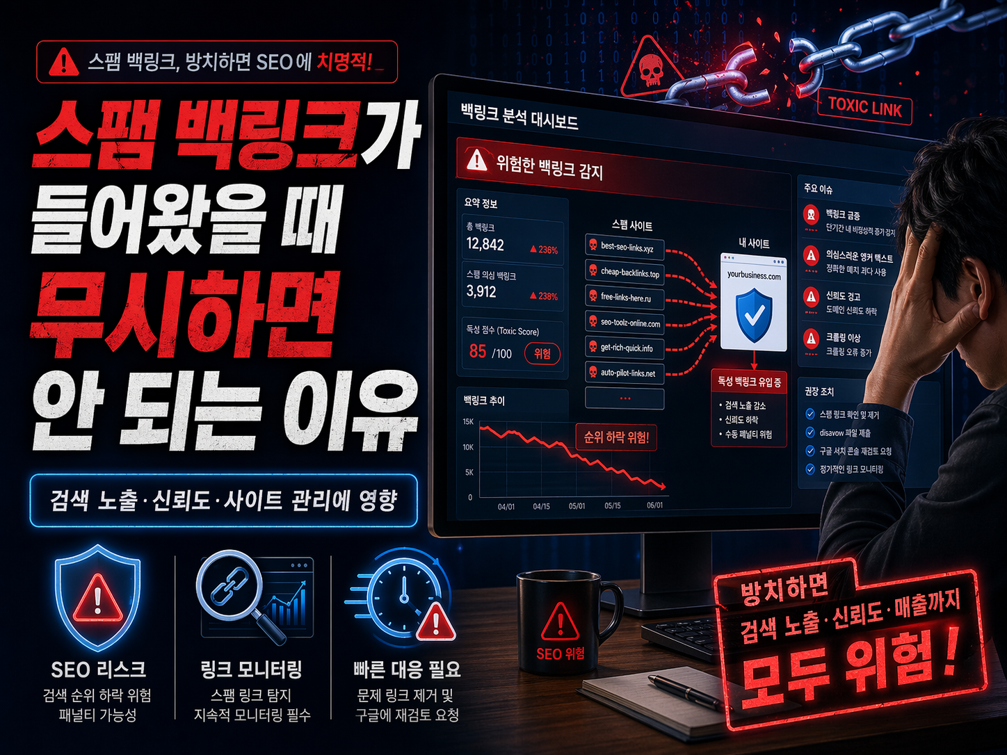 스팸 백링크가 들어왔을 때 무시하면 안 되는 이유